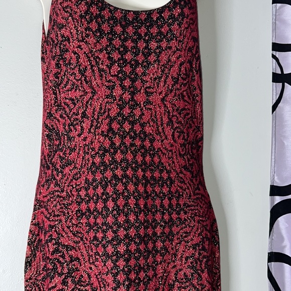 Women's ROCK & REPUBLIC Red Black Stretch Dress Large - Picture 9 of 14